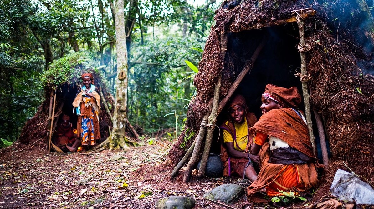 Batwa pygmies in Semuliki National Park: The park is one of the national parks in Uganda where the pygmies once lived located in the western part of Uganda