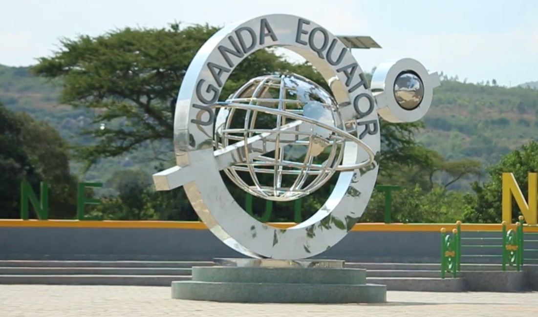 The equator in Queen Elizabeth National Park: Uganda is one of the countries this line crosses and this is the only protected area that this landmark cross